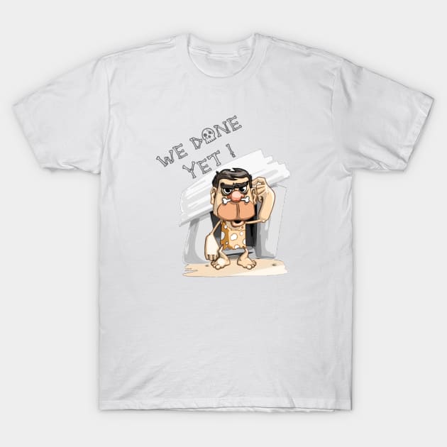 quarantine Cave man 2020 T-Shirt by focusLBdesigns